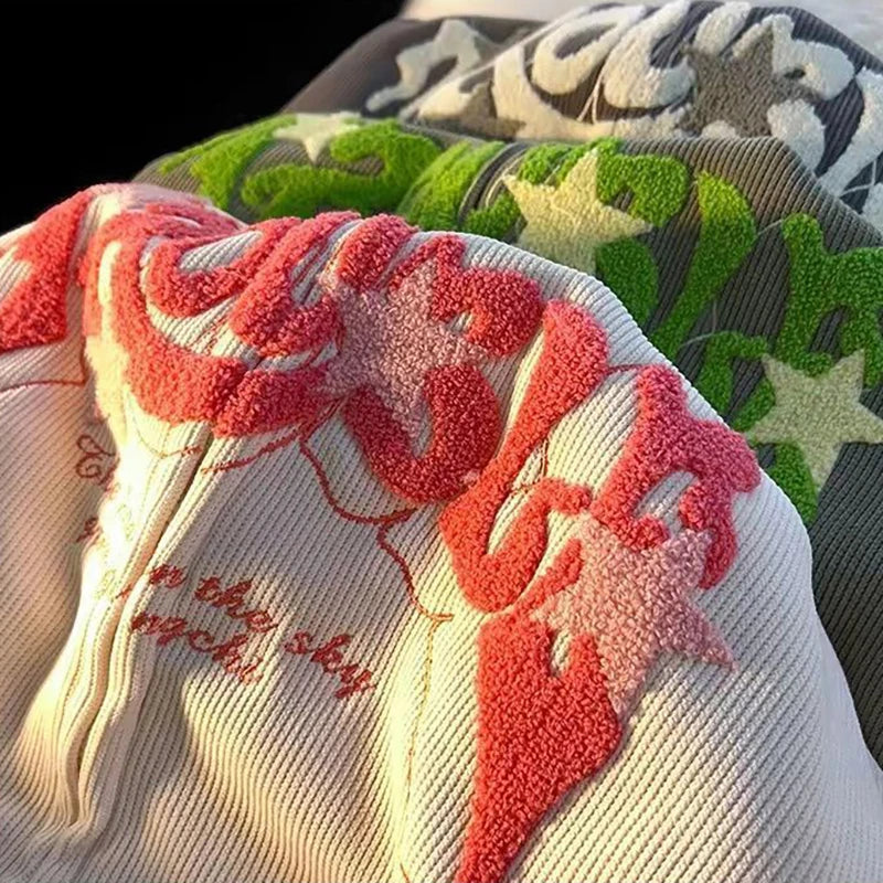 Retro Embroidery Hoodies Sweatshirts - A Trust Market