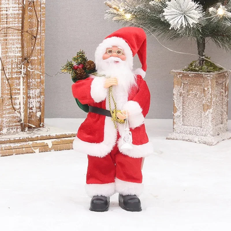 Santa Claus Doll with Gift Bags For Christmas Decoration