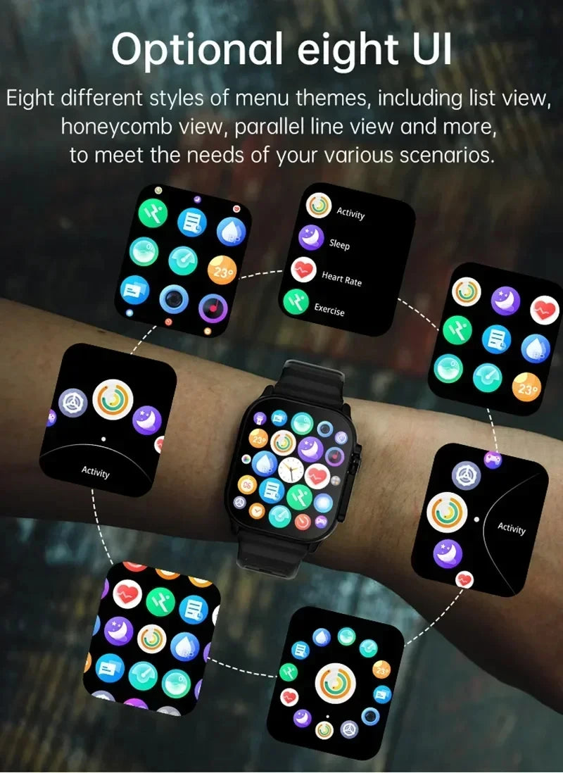 Exquisite Design Ultra Smartwatch With Bluetooth And Heart Rate Monitor (SALE 🚨)
