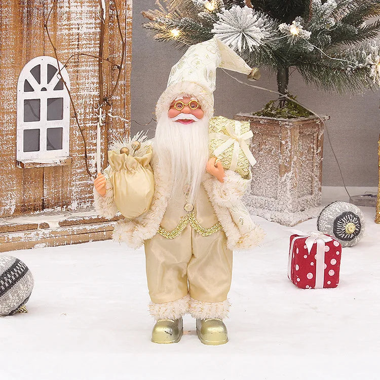 Santa Claus Doll with Gift Bags For Christmas Decoration