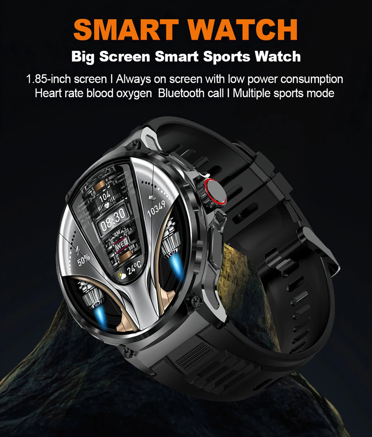 New 1.85-inch Ultra HD Smart Watch With GPS Track And Bluetooth Call