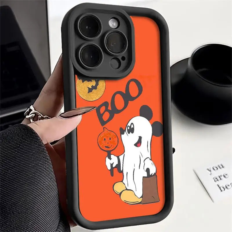 Mickey & Minnie Liquid Silicone Phone Case For Apple iPhone 11 12 13 14 15 - A Trust Market