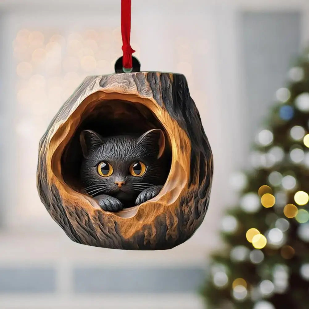 Christmas Ornaments In Acrylic Cartoon For Christmas And Home Decoration