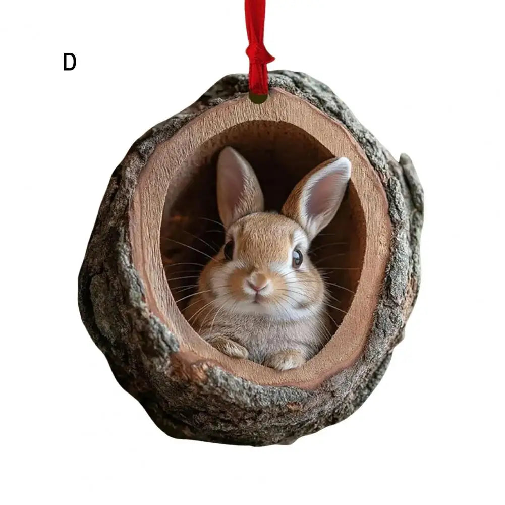 Christmas Ornaments In Acrylic Cartoon For Christmas And Home Decoration