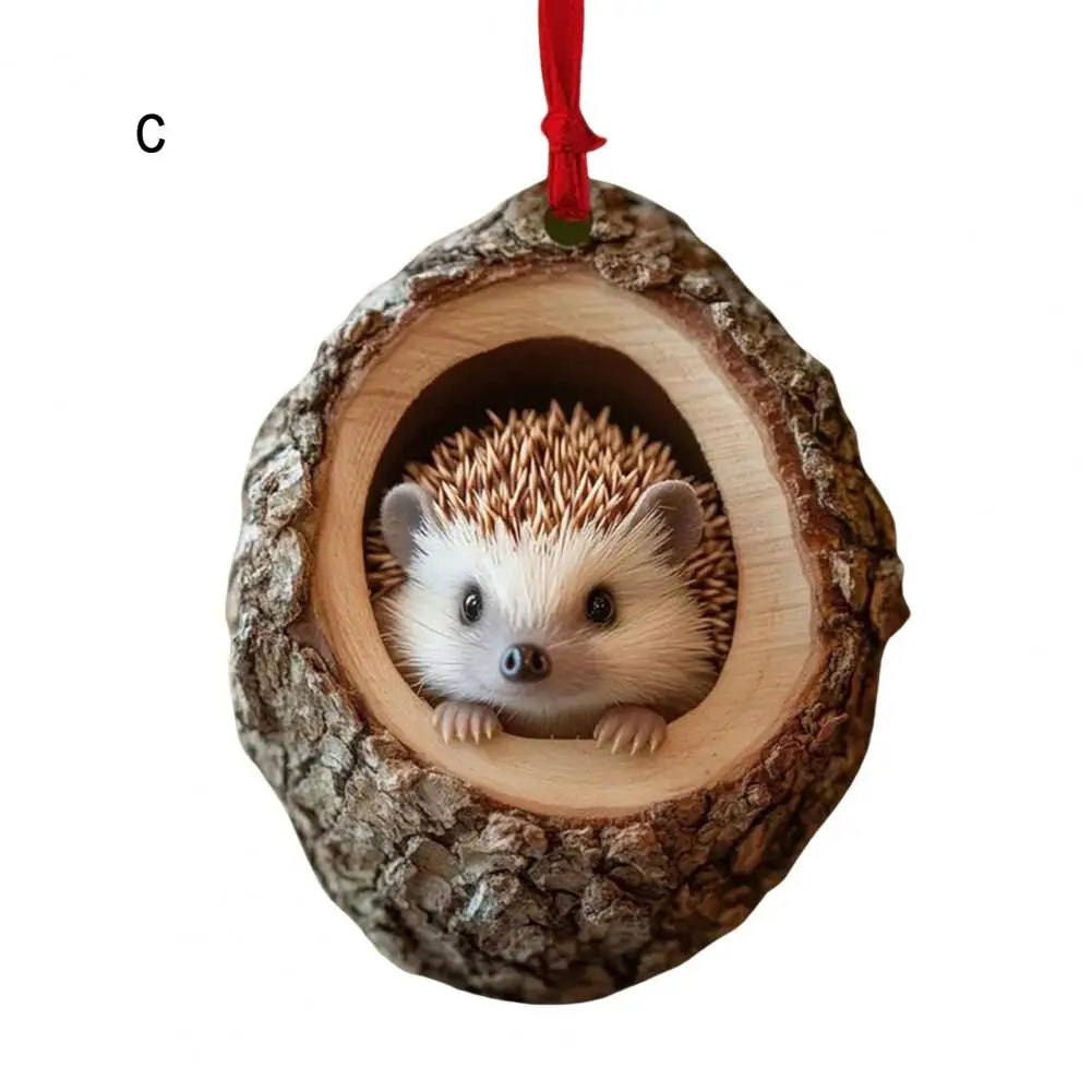 Christmas Ornaments In Acrylic Cartoon For Christmas And Home Decoration