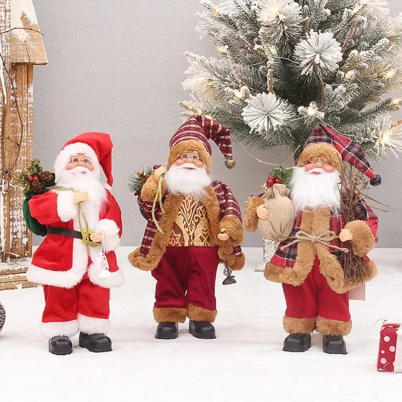 Santa Claus Doll with Gift Bags For Christmas Decoration