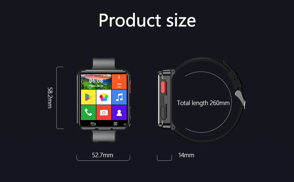 Innovative Big Screen Smartwatch With Bluetooth And SIM