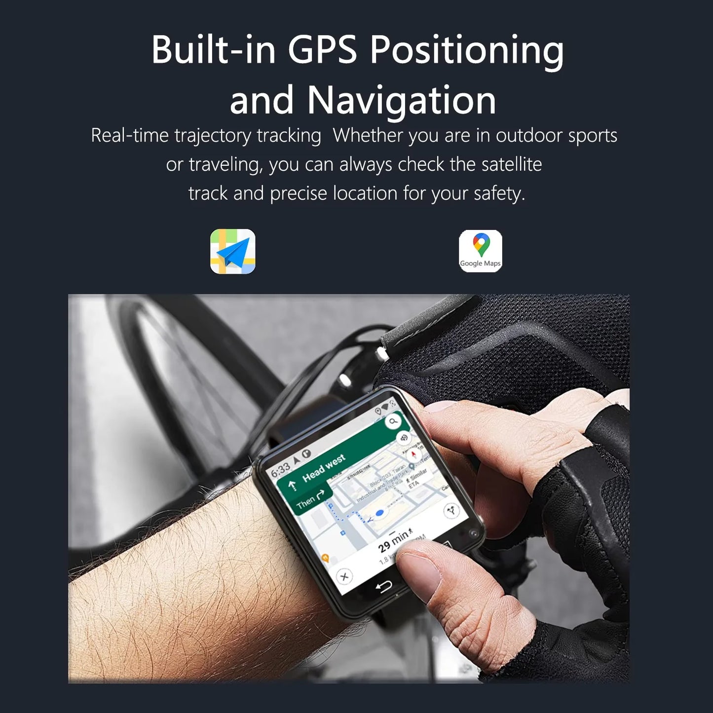 Innovative Big Screen Smartwatch With Bluetooth And SIM