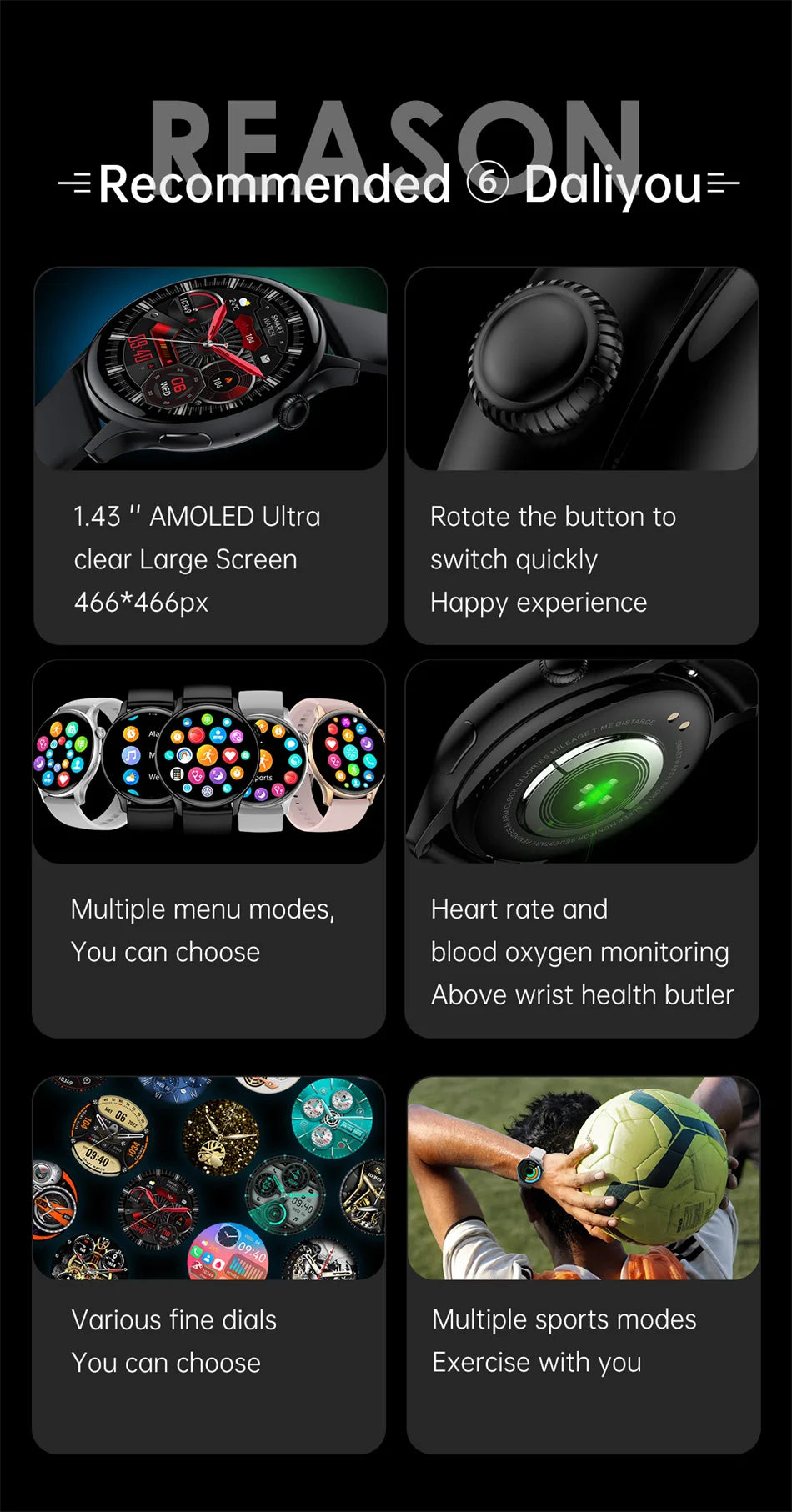 Fantastic True AMOLED Smartwatch With Health Tracker And Voice Calling