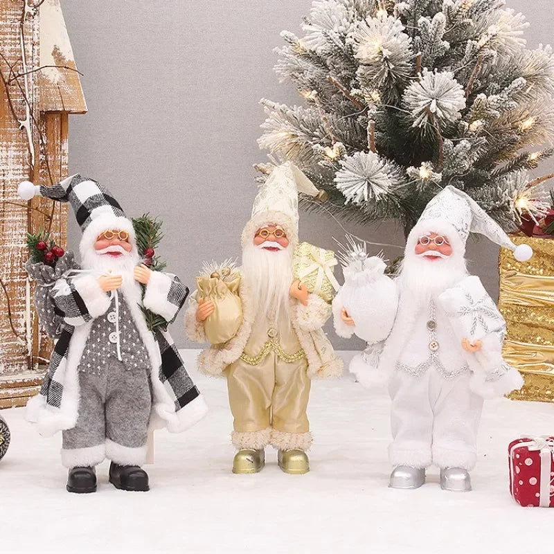 Santa Claus Doll with Gift Bags For Christmas Decoration