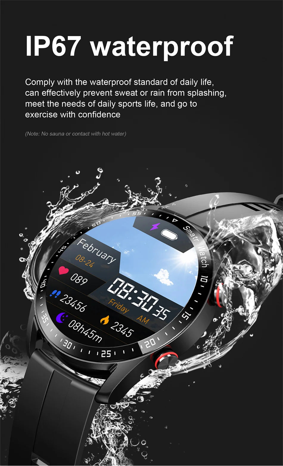 Fantastic New Smartwatch With HD Display And Heart Rate, Fitness Tracker