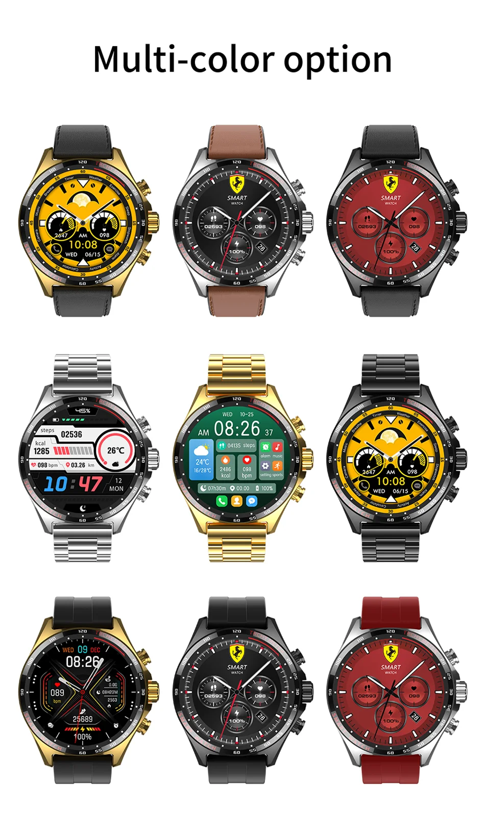 Brand New HD Smartwatch With Bluetooth Call and Health Monitoring
