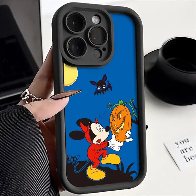 Mickey & Minnie Liquid Silicone Phone Case For Apple iPhone 11 12 13 14 15 - A Trust Market