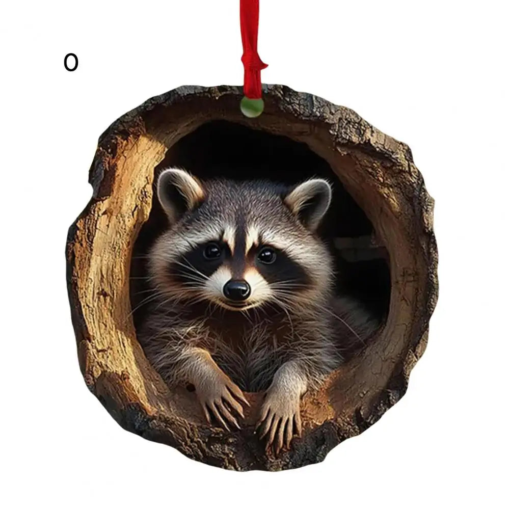 Christmas Ornaments In Acrylic Cartoon For Christmas And Home Decoration