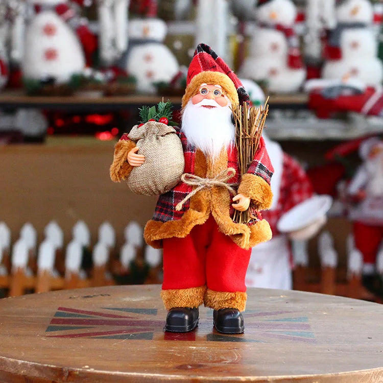 Santa Claus Doll with Gift Bags For Christmas Decoration