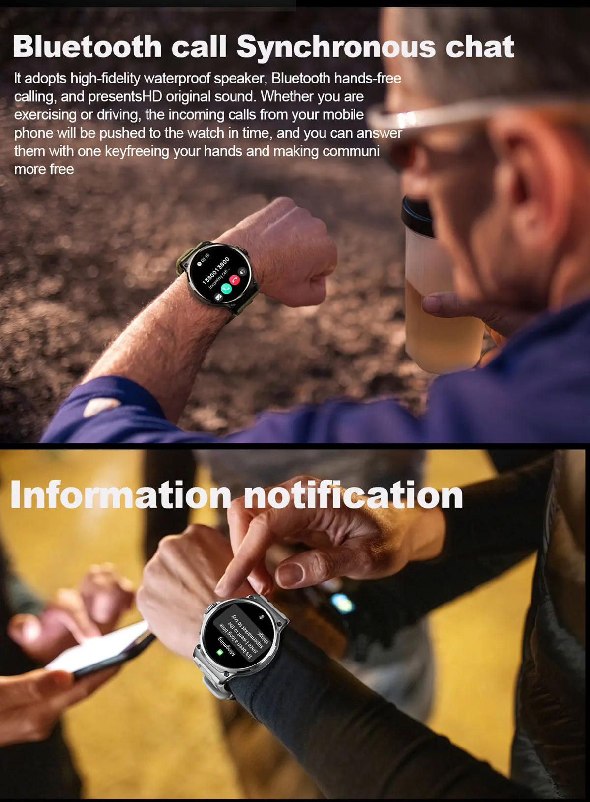 New 1.85-inch Ultra HD Smart Watch With GPS Track And Bluetooth Call