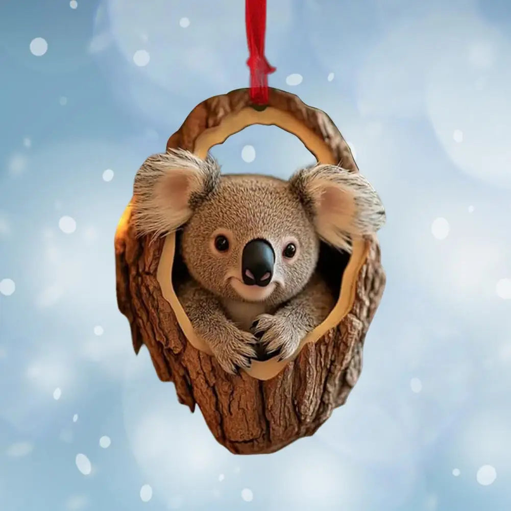 Christmas Ornaments In Acrylic Cartoon For Christmas And Home Decoration