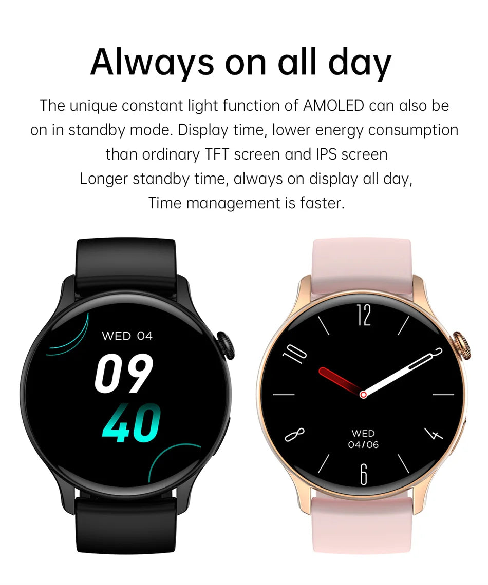Fantastic True AMOLED Smartwatch With Health Tracker And Voice Calling