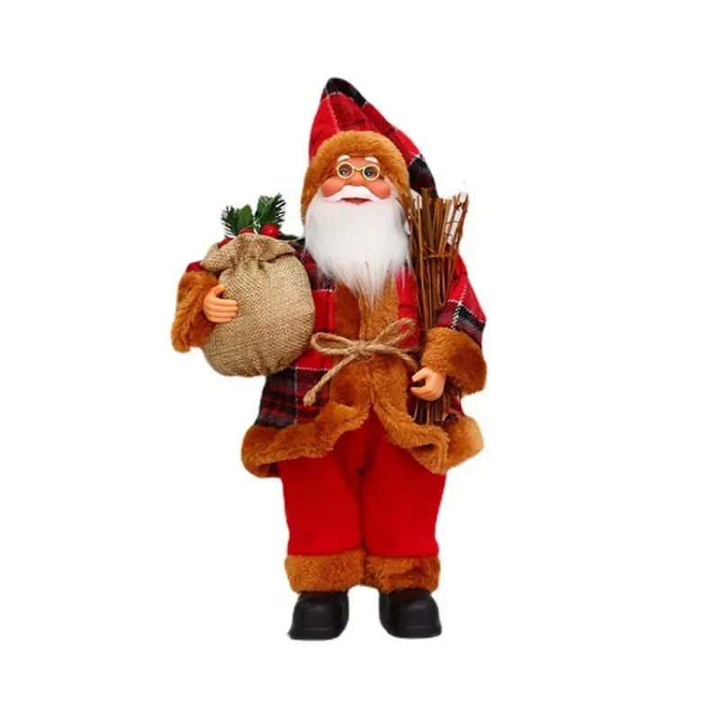 Santa Claus Doll with Gift Bags For Christmas Decoration
