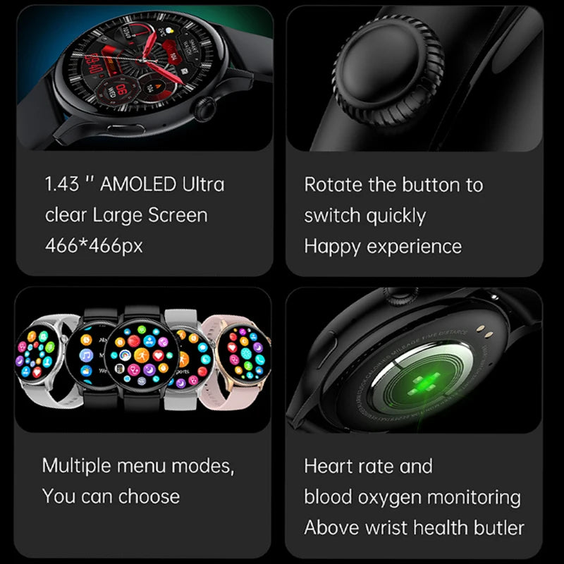 Fantastic True AMOLED Smartwatch With Health Tracker And Voice Calling