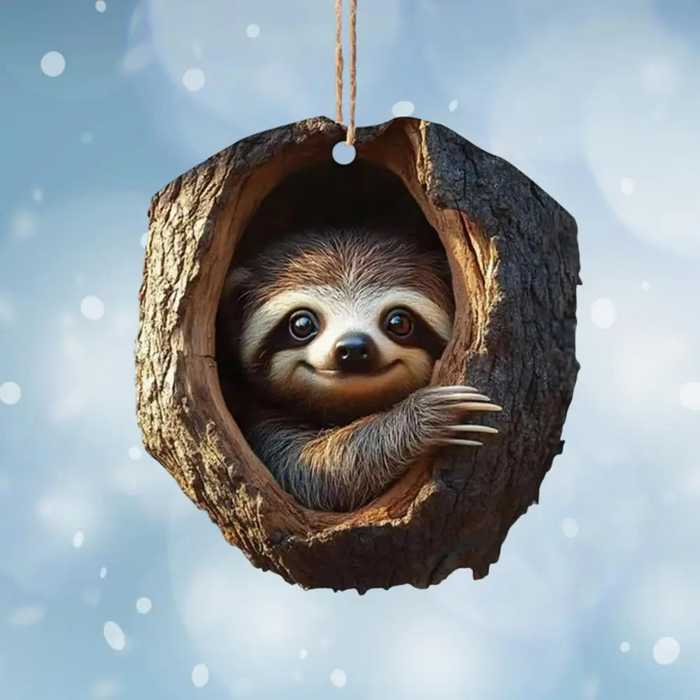 Christmas Ornaments In Acrylic Cartoon For Christmas And Home Decoration