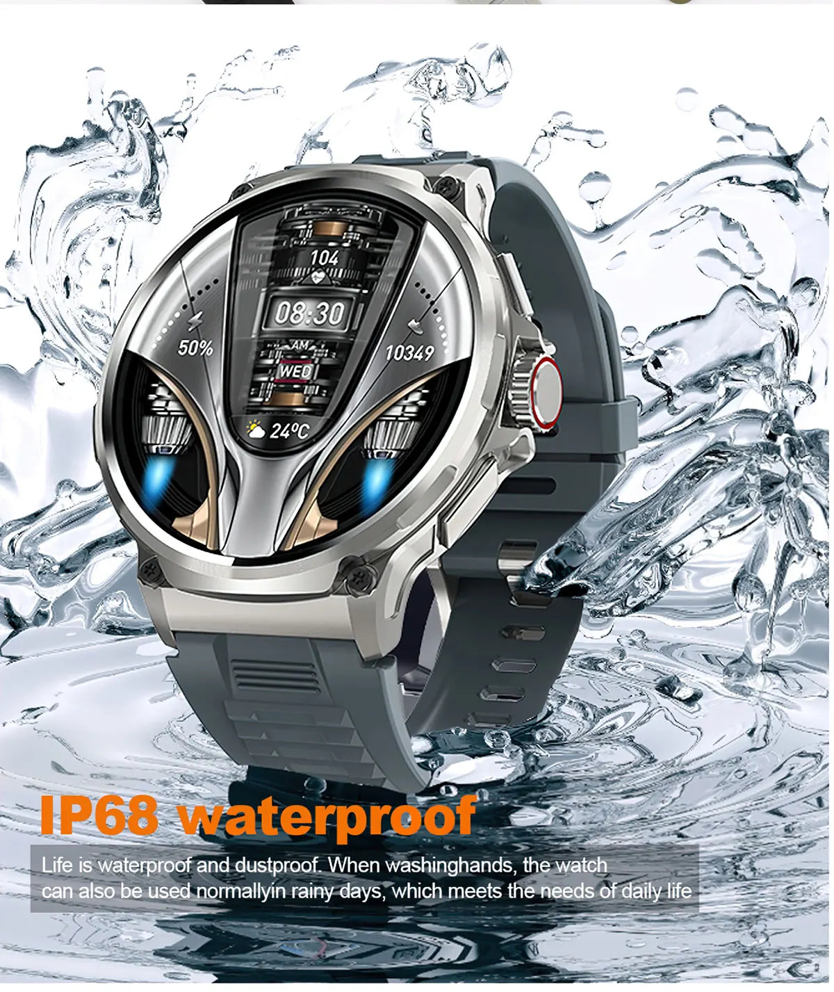 New 1.85-inch Ultra HD Smart Watch With GPS Track And Bluetooth Call