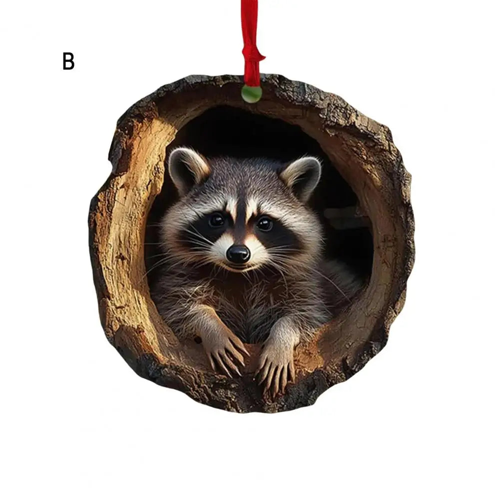 Christmas Ornaments In Acrylic Cartoon For Christmas And Home Decoration