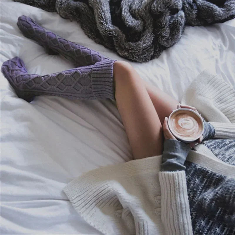 Tight And Over Knee Socks For Autumn And Winter Warm
