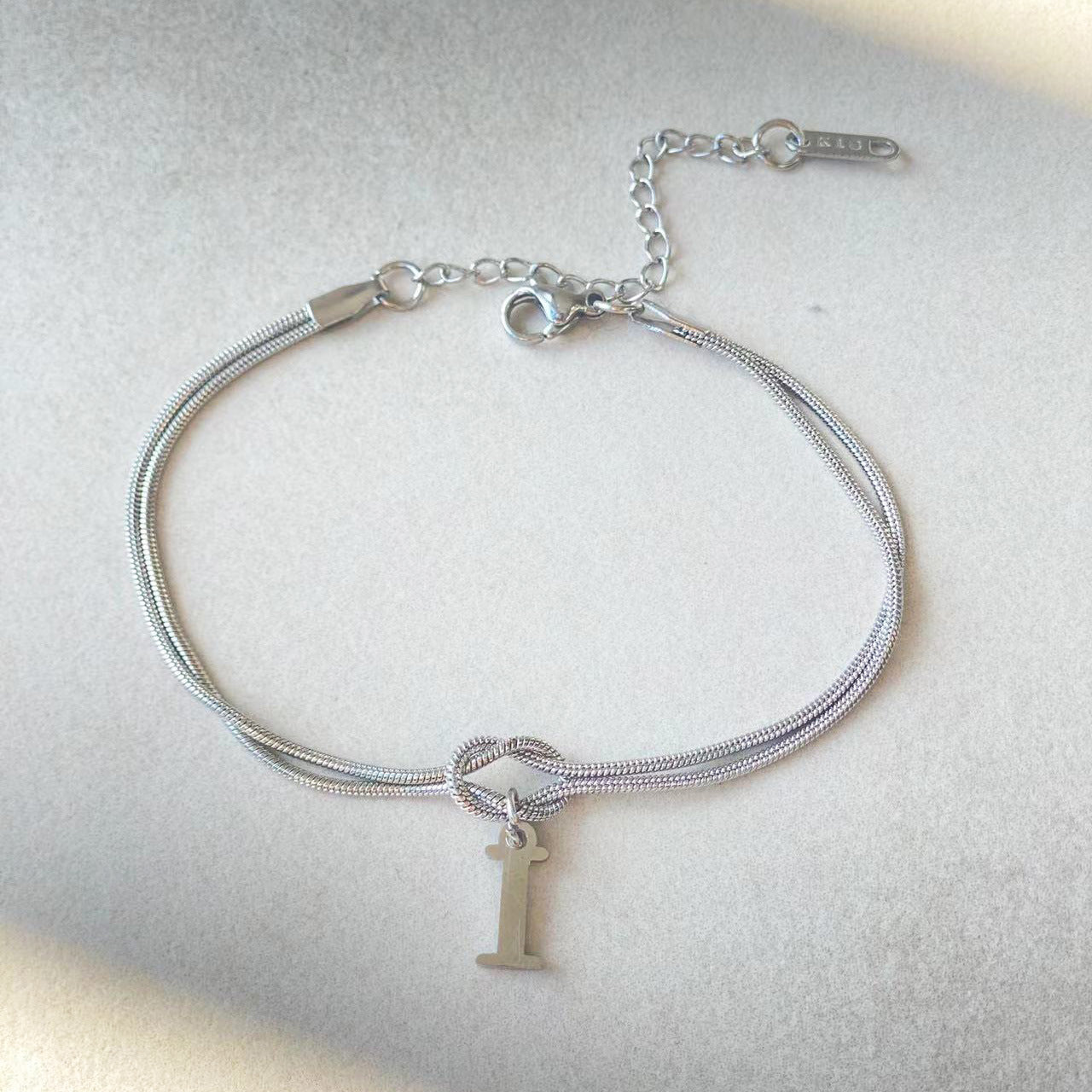 Wonderful A-Z Love Knot Bracelets For Couple