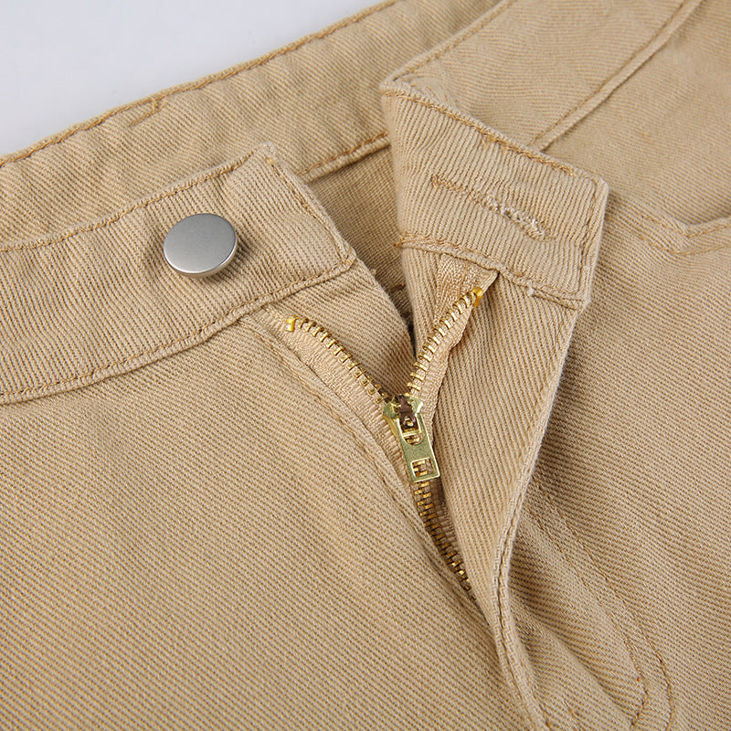 Spice Girl Style High Waist Slim Jeans Bell Bottoms - A Trust Market