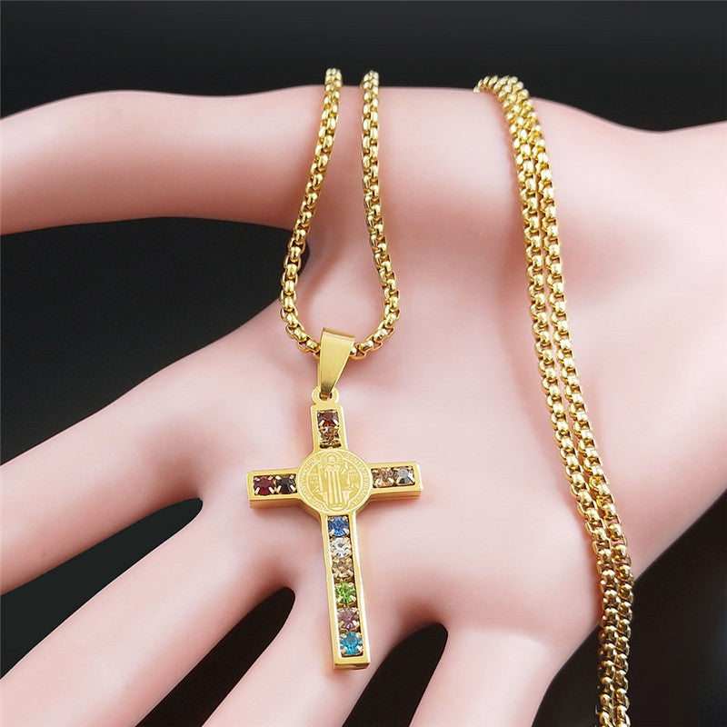 St. Benedict Pendant And Necklace