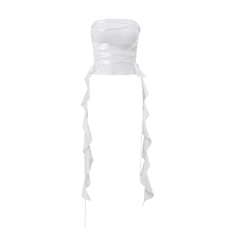 Fashion Lace-up Tube For Womens