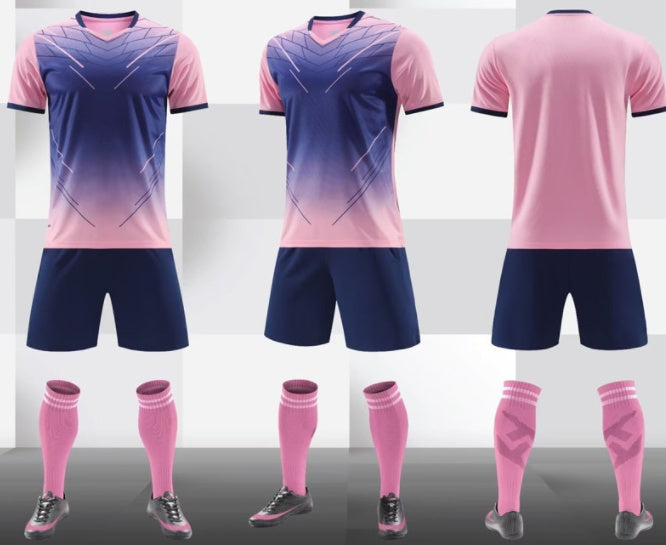 Gradient Short Sleeve Soccer/Football Jersey