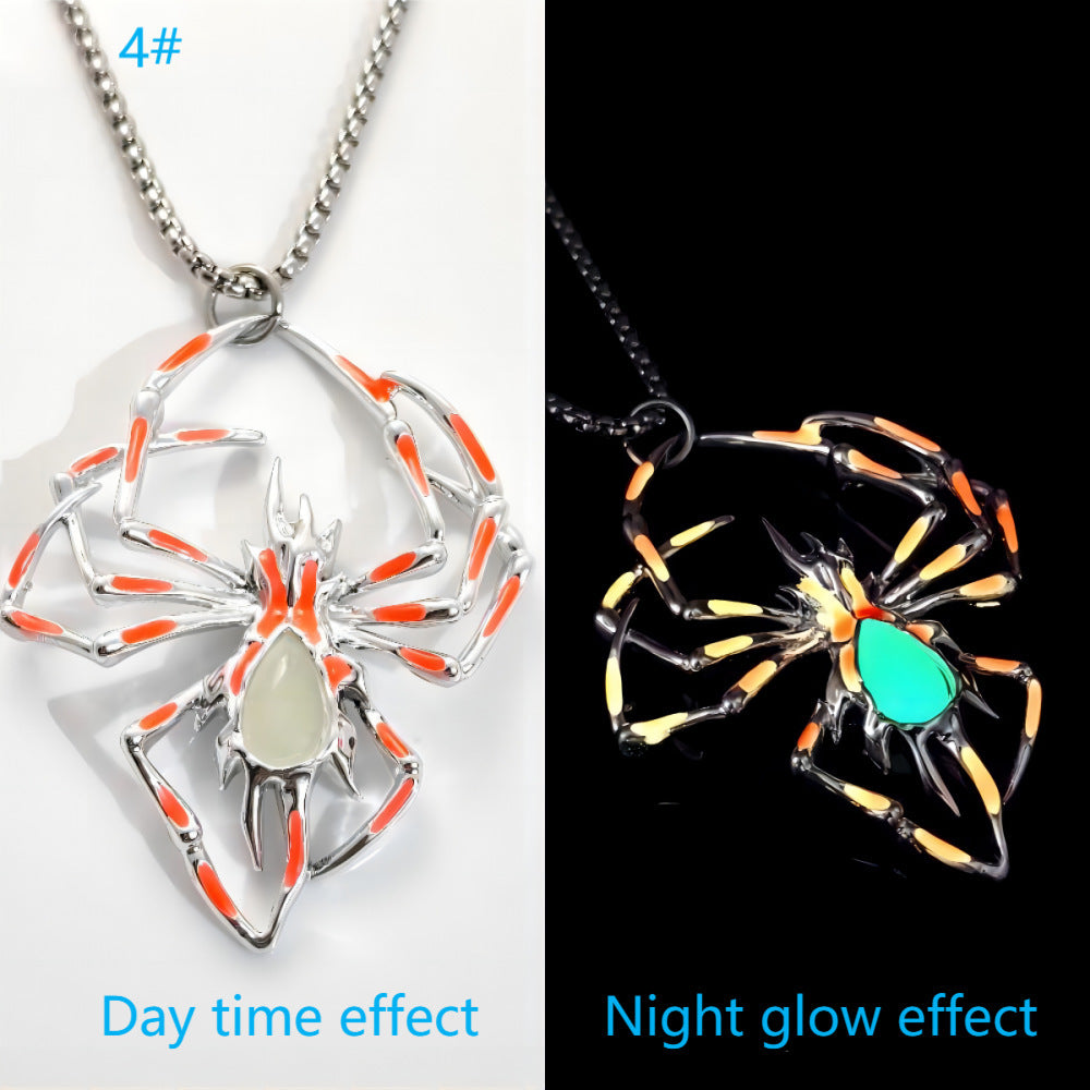Creative Luminous Spider Necklace