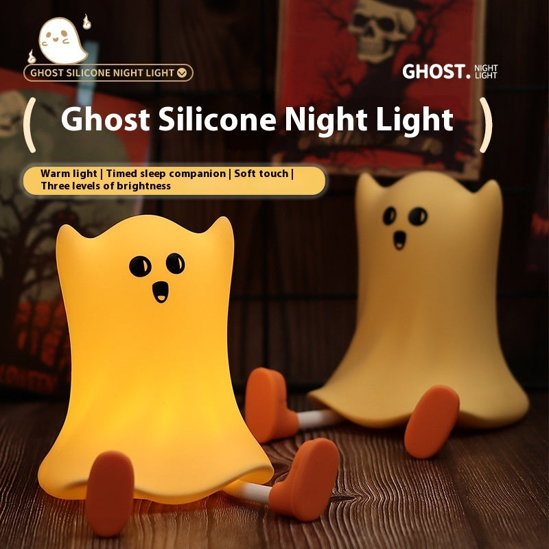 Very Cute Halloween Silicone Ghost With Touch Control - A Trust Market
