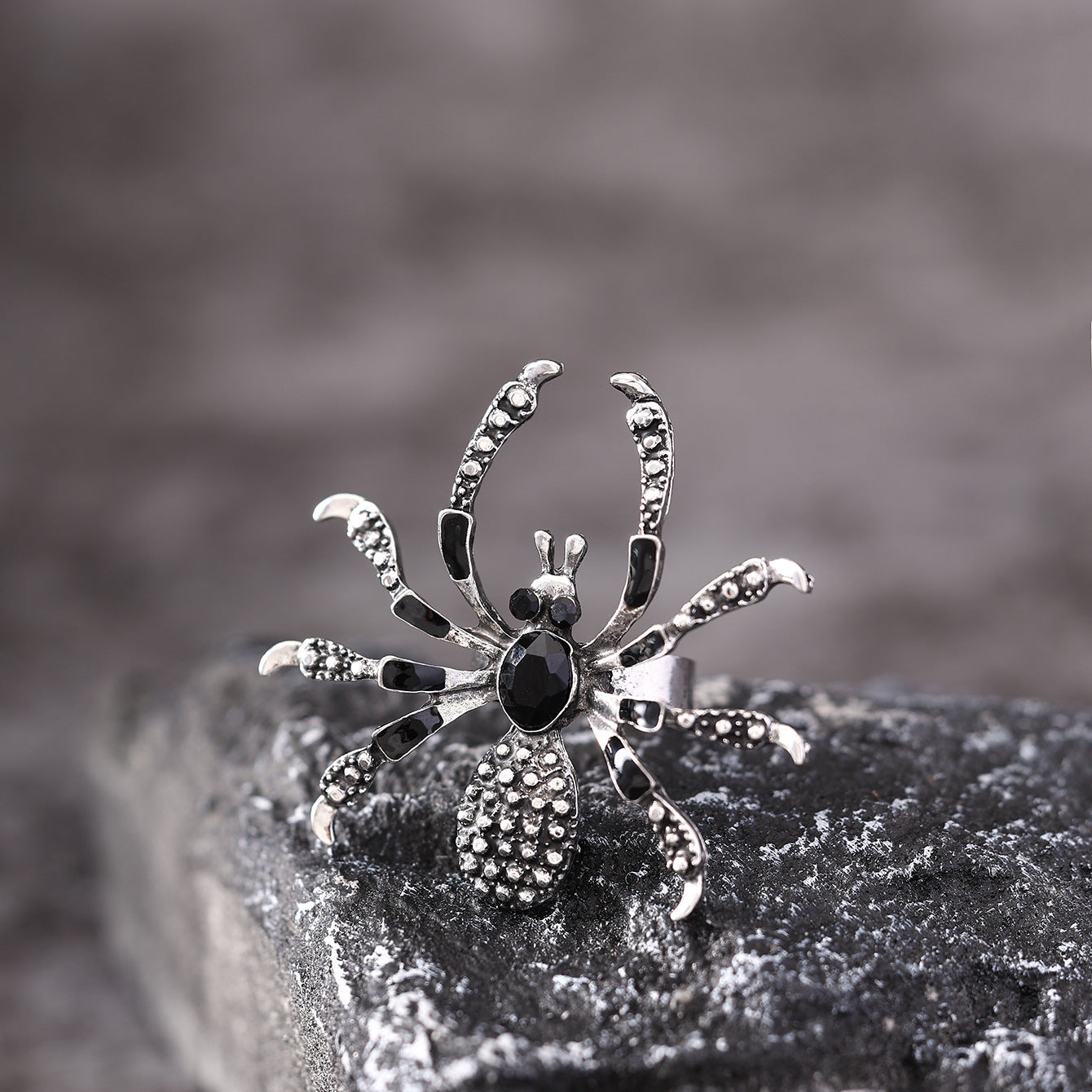 Spider Ring With Rhinestone - A Trust Market