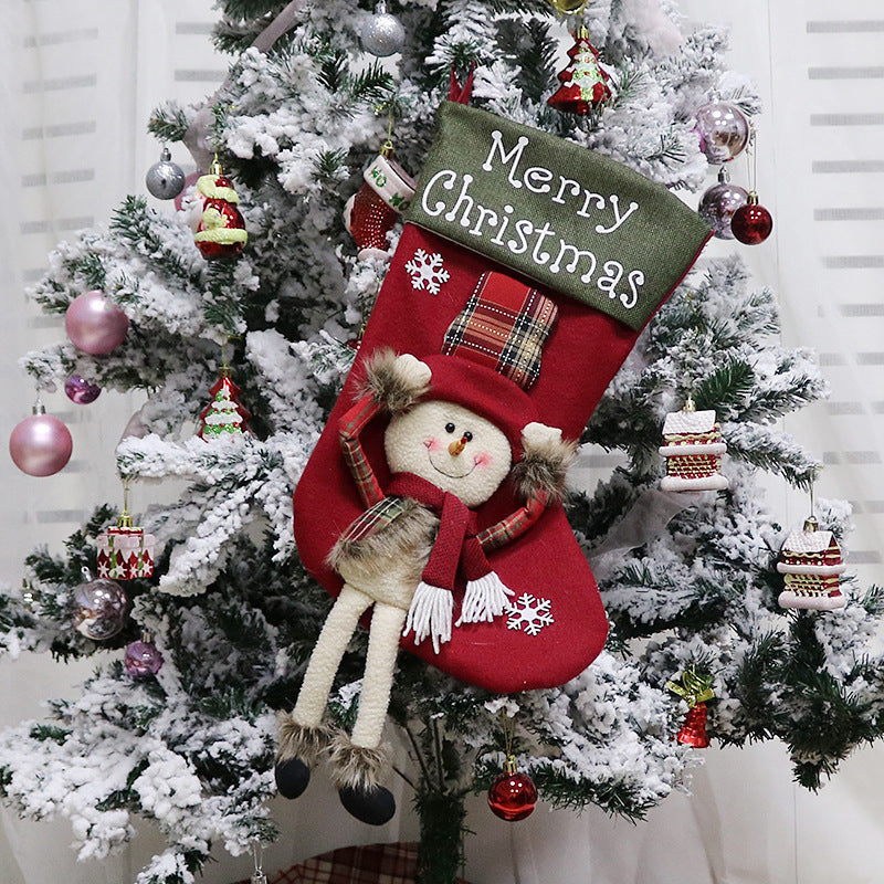 Christmas Big Sock Tree Pendant