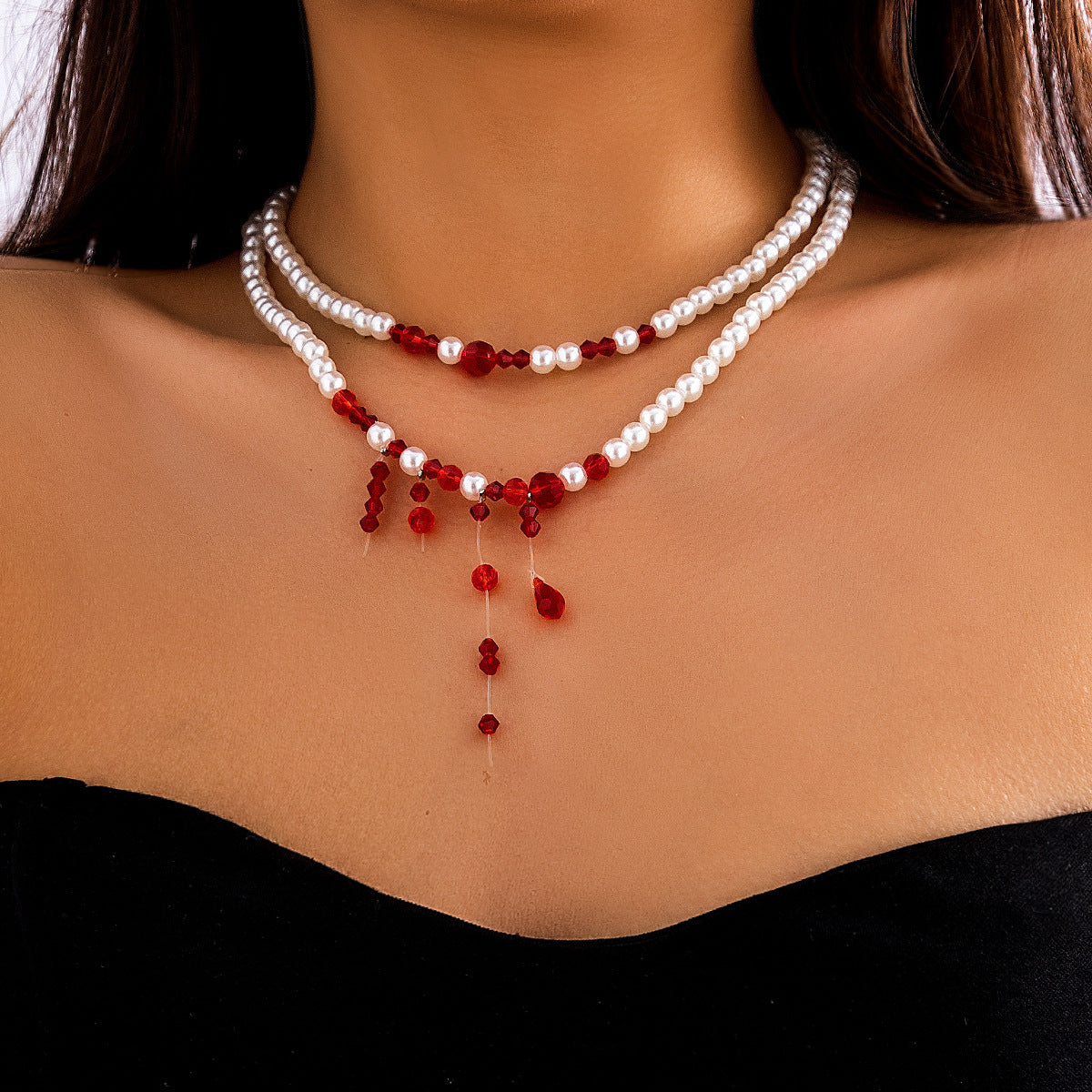 Fashion Gothic Pearl Necklace