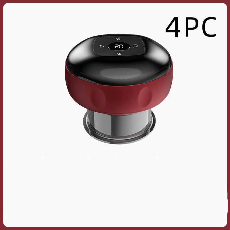 Electric Vacuum Cupping Massage Body. Cups For Anti-Cellulite Therapy And Body Massager
