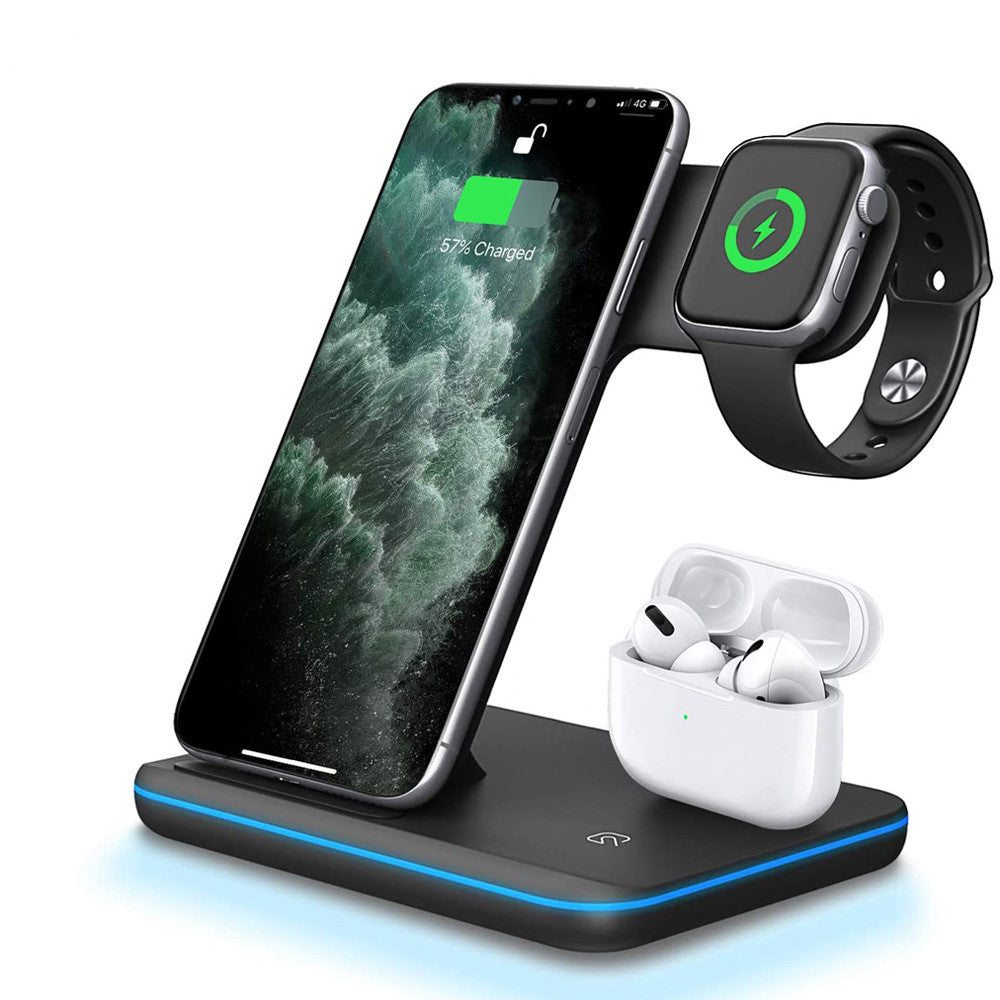 3 In 1 Wireless Charger Stand For Cell Phone and Gadgets