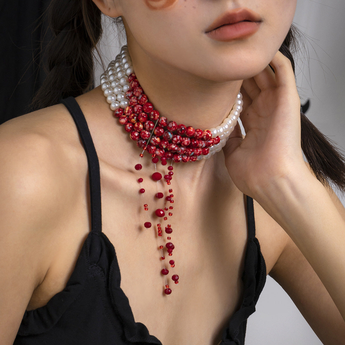 Fashion Gothic Pearl Necklace