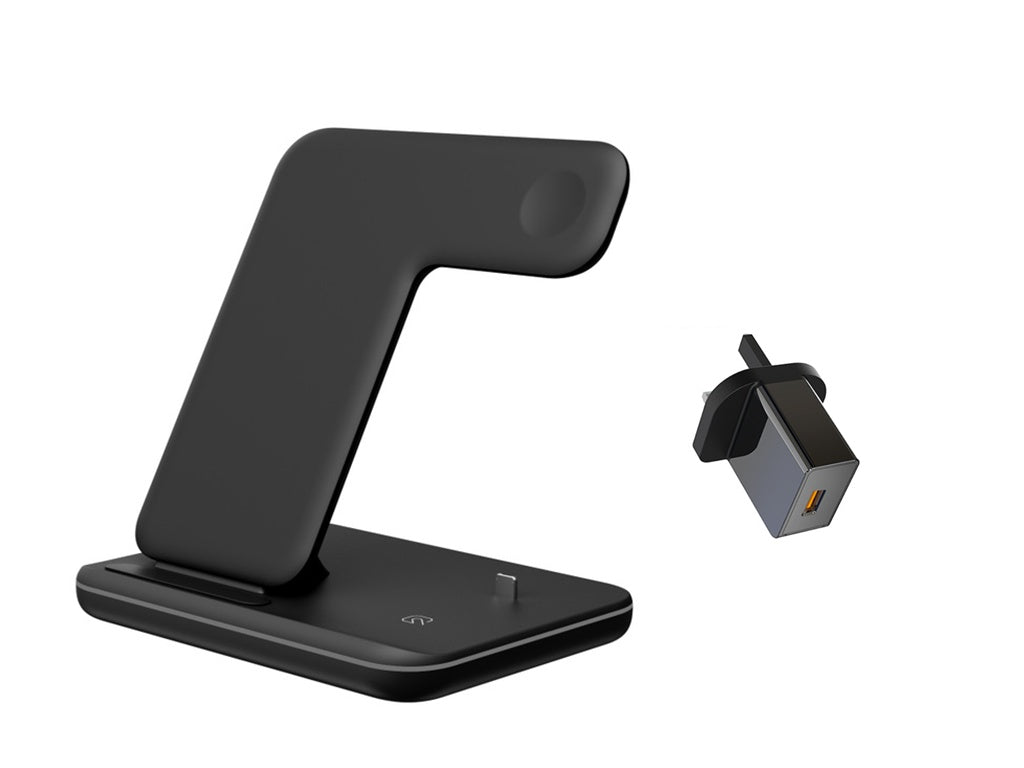 3 In 1 Wireless Charger Stand For Cell Phone and Gadgets