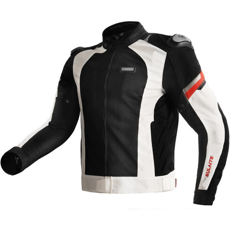 Motorcycle Mesh Riding Clothes Four Seasons Breathable Anti-fall Suit