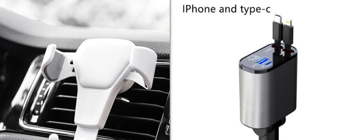 Great Super Fast Car Charger 100W With USB And TYPE-C Adapter