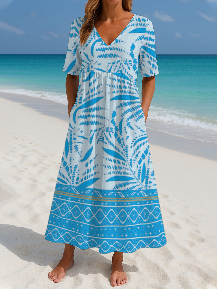 Women's Loose Fashion. Short Sleeve Dress