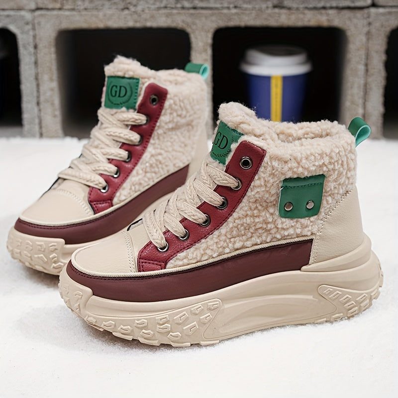 Thick And Warm Boots With Velvet For Women And Students