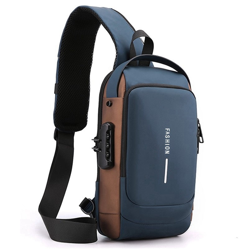 Great Anti-theft Chest Bag With Password 🎒🔑🏍️