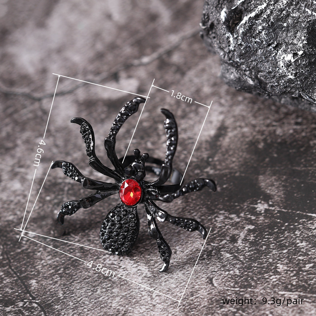 Spider Ring With Rhinestone - A Trust Market