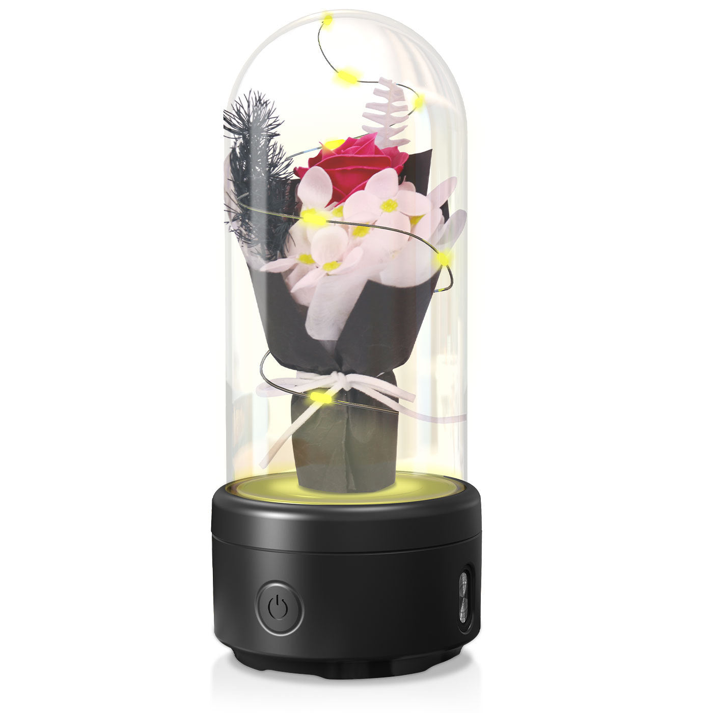 Creative 2 In 1 Bouquet LED Light And Bluetooth-compatible Speaker - A Trust Market