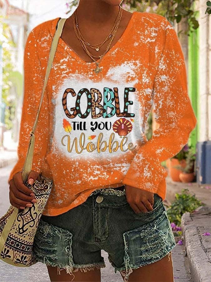 Women's V-neck Long Sleeved T-shirt (Sale 🚨)